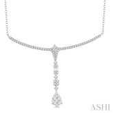 1 1/4 Ctw Diamond Lovebright Necklace in 14K White Gold