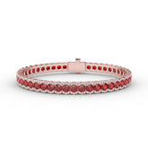 Brilliant in Red Ruby and Diamond Bracelet
