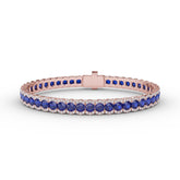 Brilliant in Blue Sapphire and Diamond Bracelet