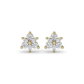 Trio Stud Diamond Earrings