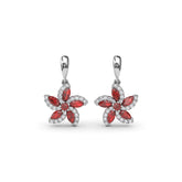 Ruby and Diamond Catalina Drop Earrings