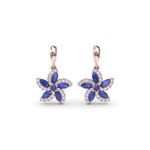 Sapphire and Diamond Catalina Drop Earrings