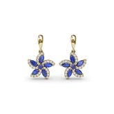 Sapphire and Diamond Catalina Drop Earrings