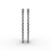 Flawless Filigree Diamond Hoops