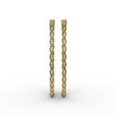 Flawless Filigree Diamond Hoops