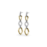 Lynq Geometric Long Drop Earrings