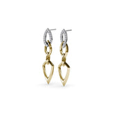 Lynq Pointed Drop Earrings