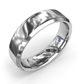 High Polish Bevel Edge Men's Band