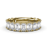 Emerald Cut Diamond Wedding Band