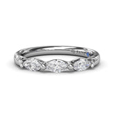 Marquise Diamond Wedding Band