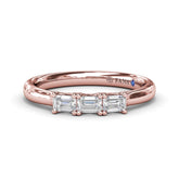 Emerald-Cut Diamond Wedding Band