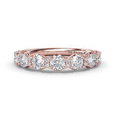 Round Diamond Anniversary Band