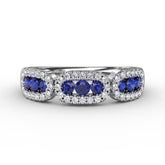 Petite And Precious Sapphire And Diamond Ring