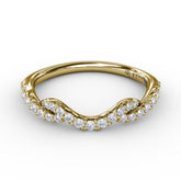 Curved Diamond Ring
