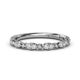 Floating Shared Prong Diamond Band