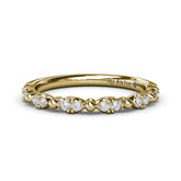 Floating Shared Prong Diamond Band