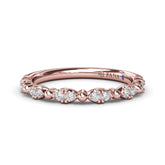 Floating Shared Prong Diamond Band