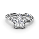 Magnolia Wave Diamond Ring