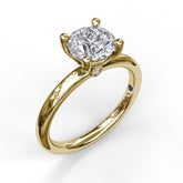 Classic Round Cut Solitaire Engagement Ring