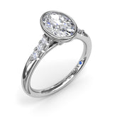 Beautiful Bezel Set Engagement Ring