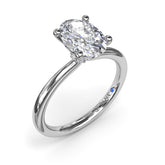 Hidden Halo Engagement Ring