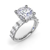 Beautiful Baguette Diamond Engagement Ring