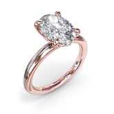 Two-Toned Engagement Ring