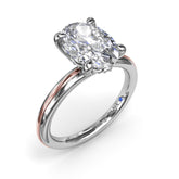 Two-Toned Engagement Ring