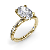Two-Toned Engagement Ring