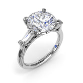 Tapered Baguette Diamond Engagement Ring