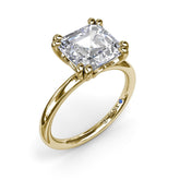 Asscher Cut Diamond Engagement Ring