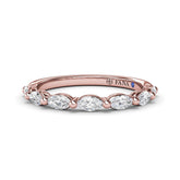 Marquise Diamond Wedding Band