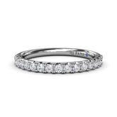 Double Prong Diamond Wedding Band