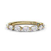 Perfectionist Pear Diamond Wedding Band