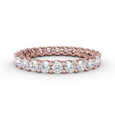 Chunky Shared Prong Eternity Band