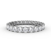 Chunky Shared Prong Eternity Band