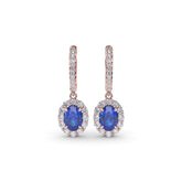Dazzling Sapphire and Diamond Drop Earrings