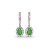 Dazzling Emerald and Diamond Drop Earrings