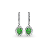 Dazzling Emerald and Diamond Drop Earrings