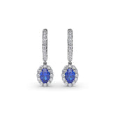 Dazzling Sapphire and Diamond Drop Earrings