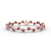 Decorated Ruby and Diamond Bracelet