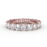 Chunky Shared Prong Eternity Band