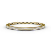 Three Row Diamond Bangle
