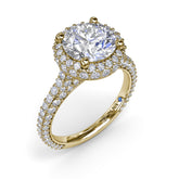 Diamonds Galore Halo Engagement Ring