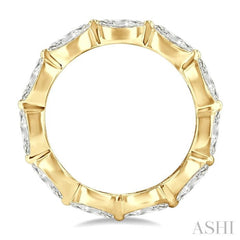 2 Ctw East-West Set Marquise Cut Diamond Eternity Wedding Band in 14K Yellow Gold