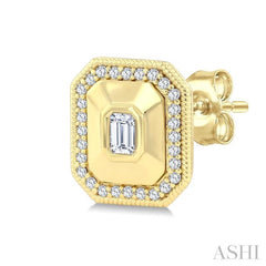 .35CTTWDM OCT ART DECO BOLD ER YG 14K-G*