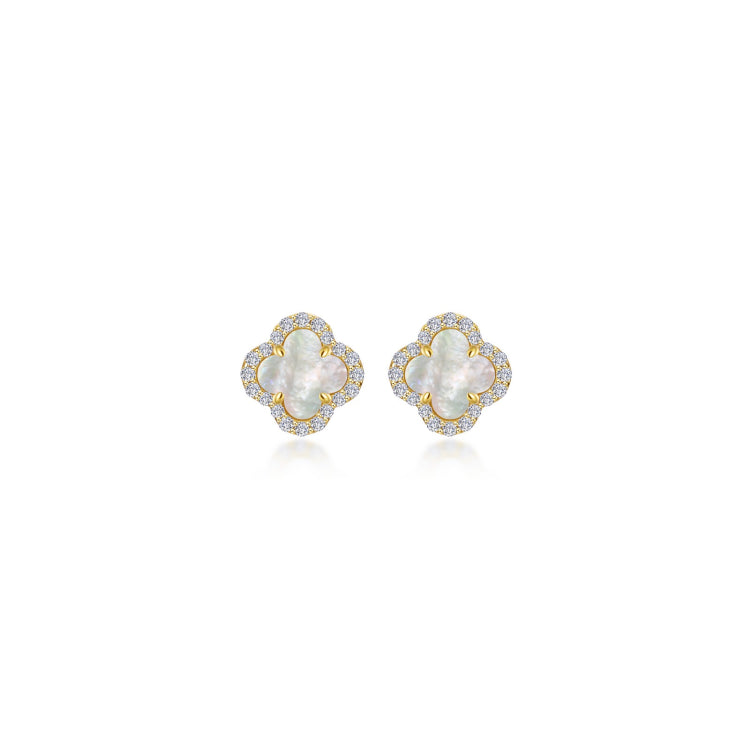 0.4 CTW Halo Stud Earrings