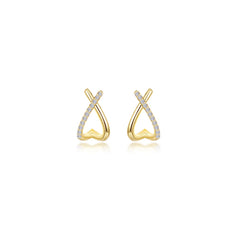 Dainty Criss-Cross Huggie Earrings