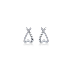 Dainty Criss-Cross Huggie Earrings