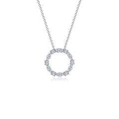 1.45 CTW Open Circle Necklace